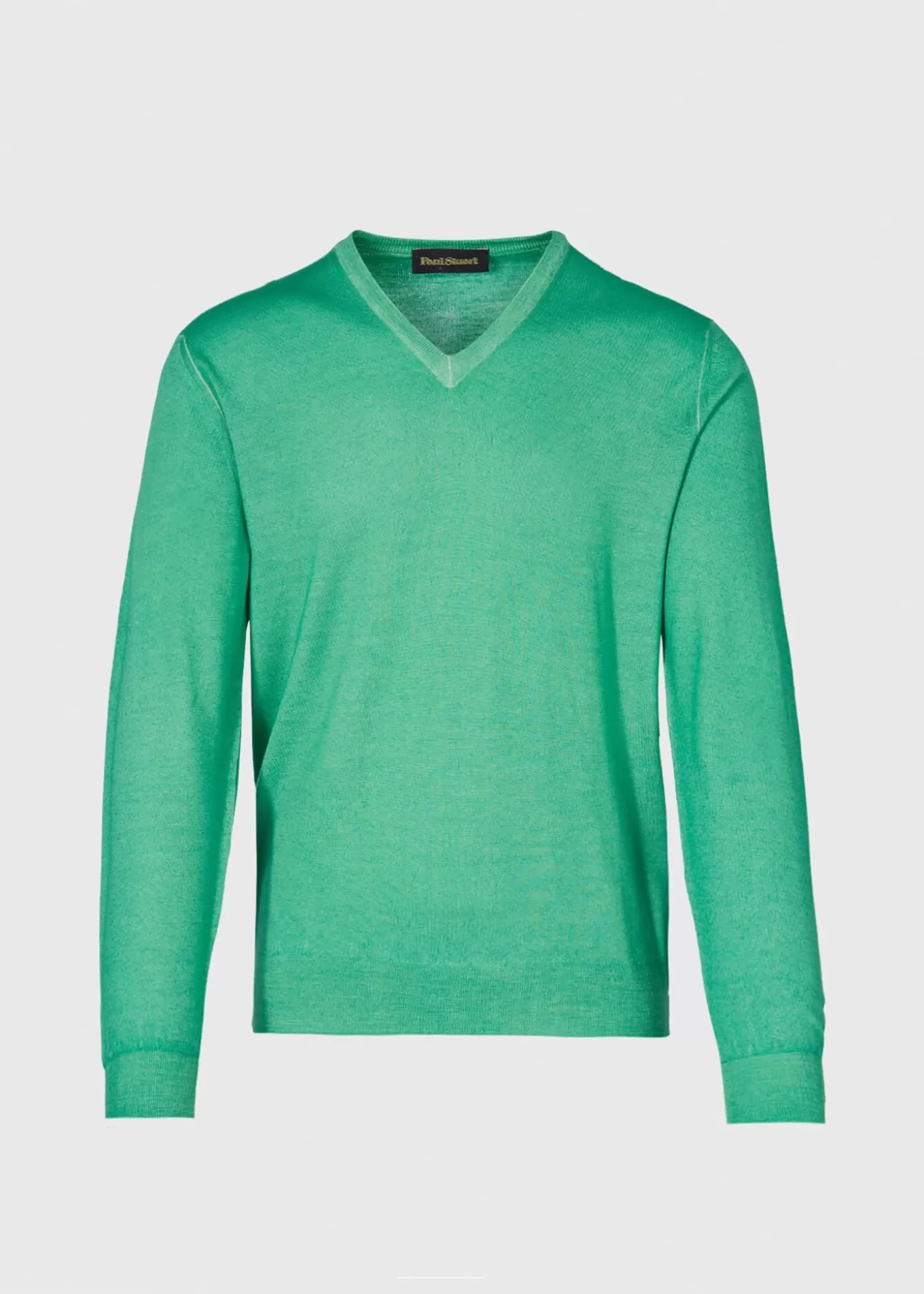 Cheap Merino Wool Watercolor V-Neck Sweater Sweaters