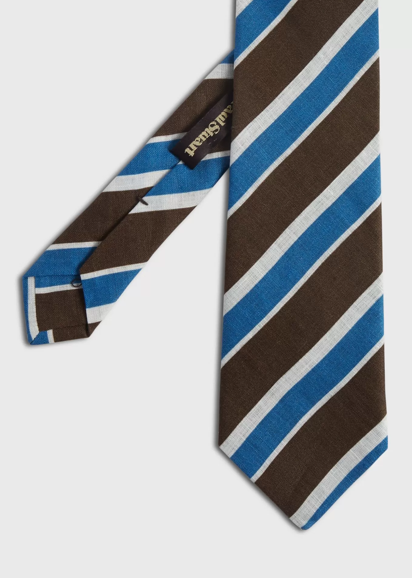 Clearance Printed Linen Three Color Stripe Ties