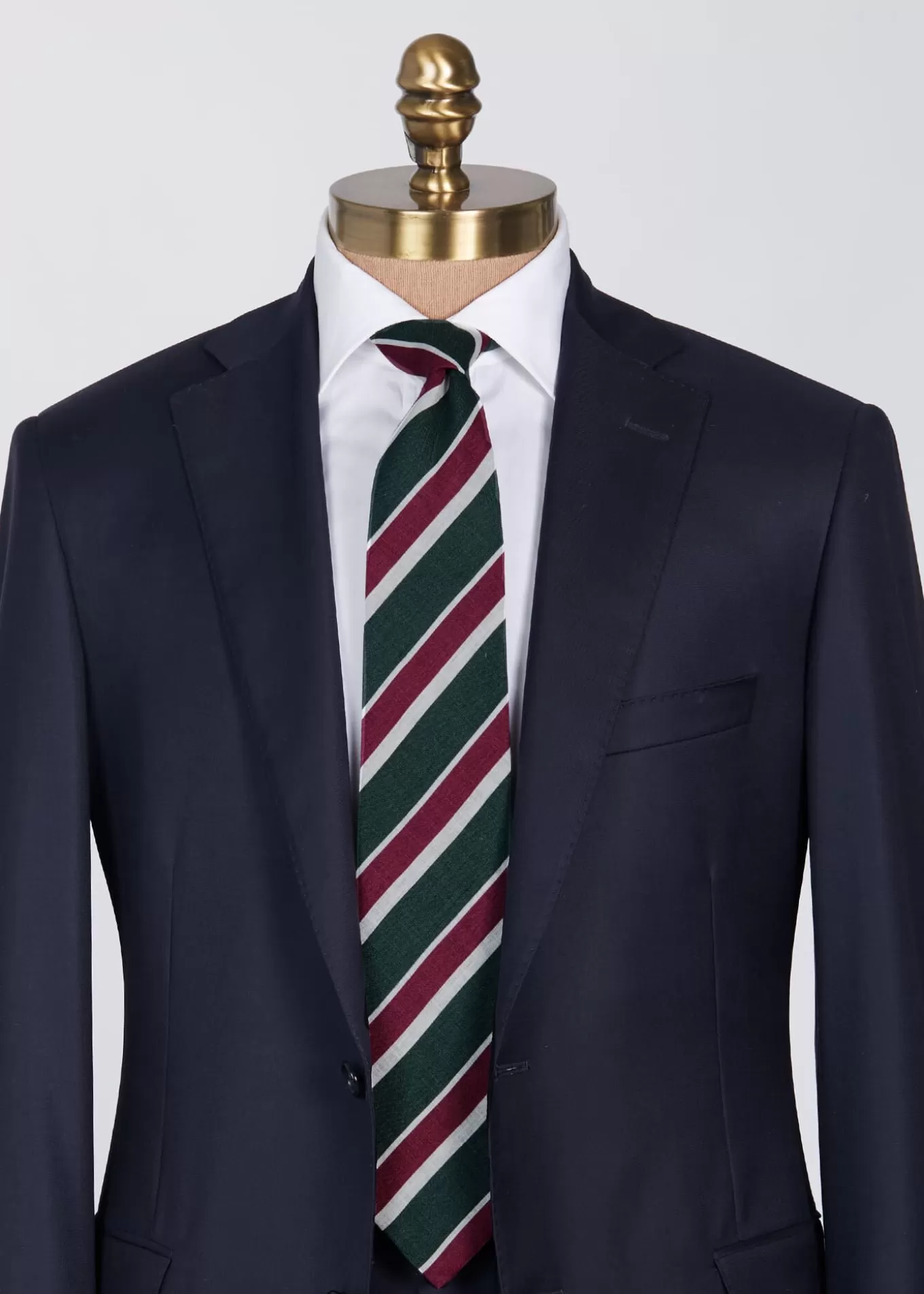 Clearance Printed Linen Three Color Stripe Ties