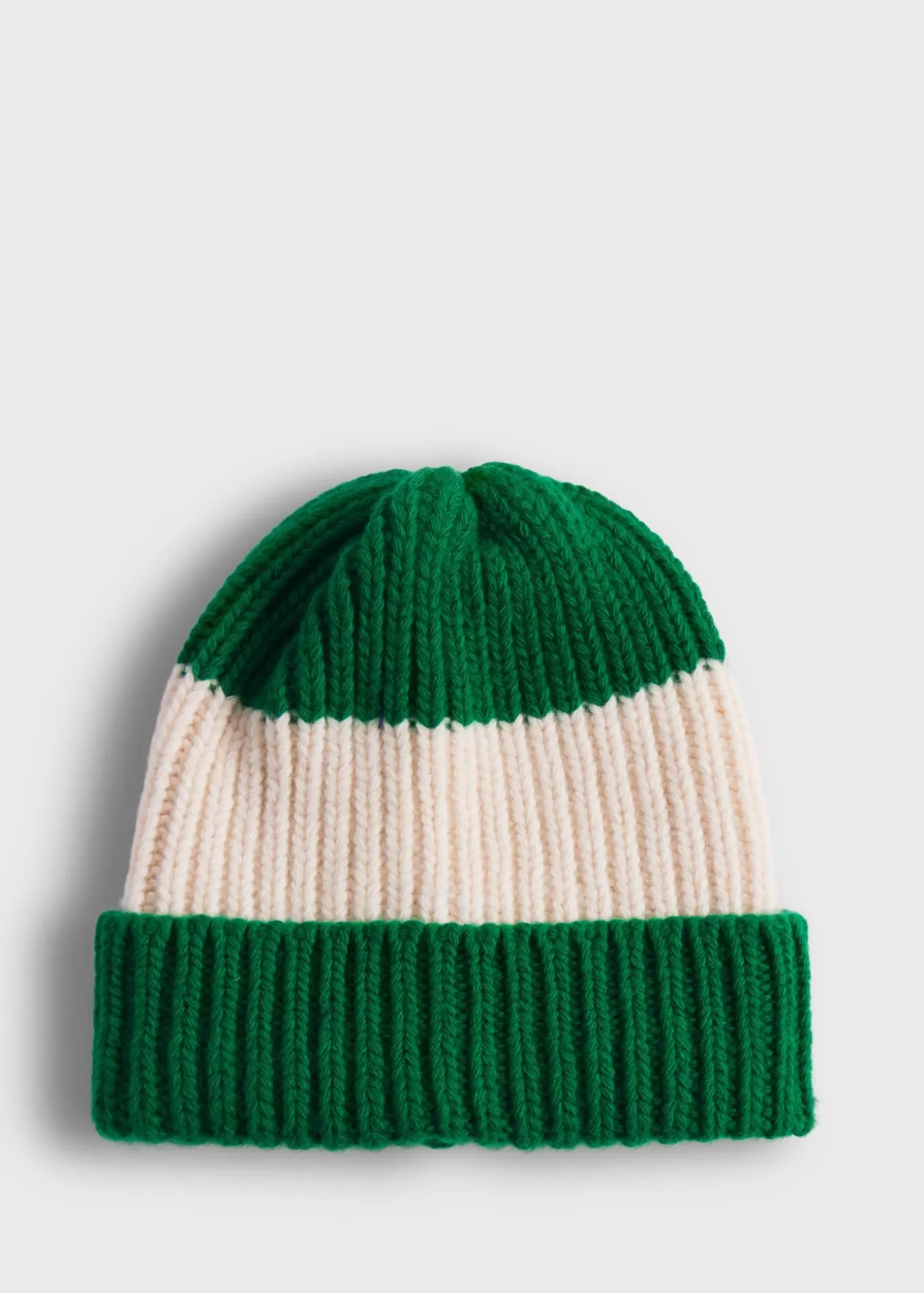 Best Wool Two Color Striped Beanie Scarves, Hats, Gloves